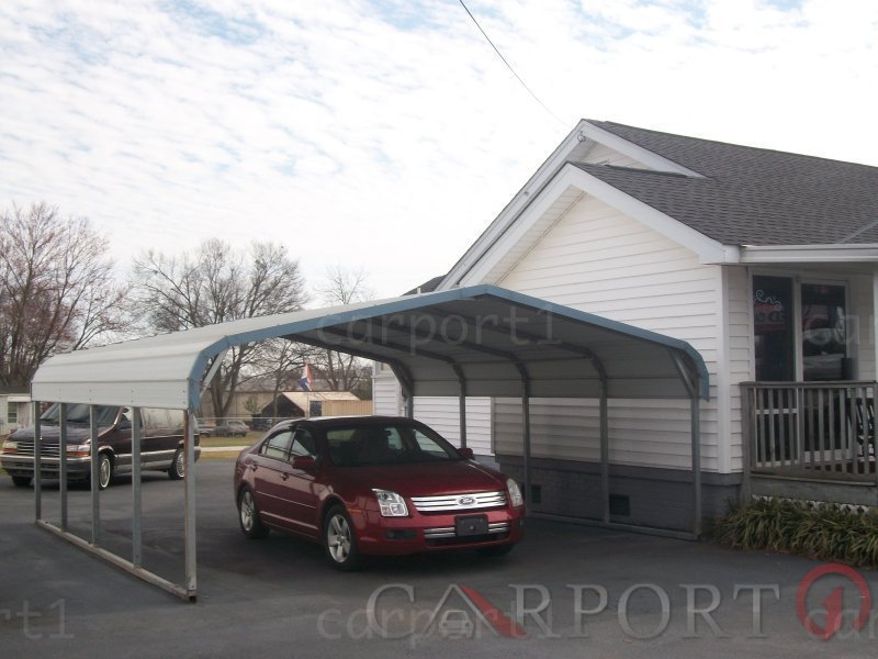 22x21 Regular Roof Double Car Carport Image