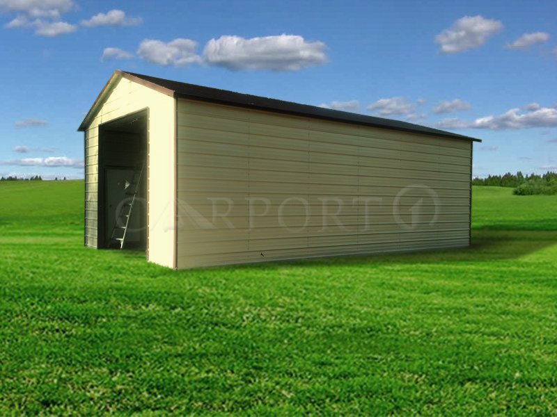 20x31 Boxed-Eave Roof Single Car Garage
