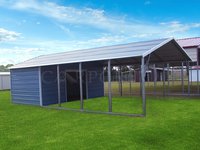 20x31 Boxed Eave Roof Double Car Carport