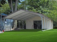 20x36 Boxed Eave Roof Double Car Carport