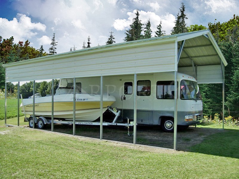 20x36 Vertical Roof RV Cover