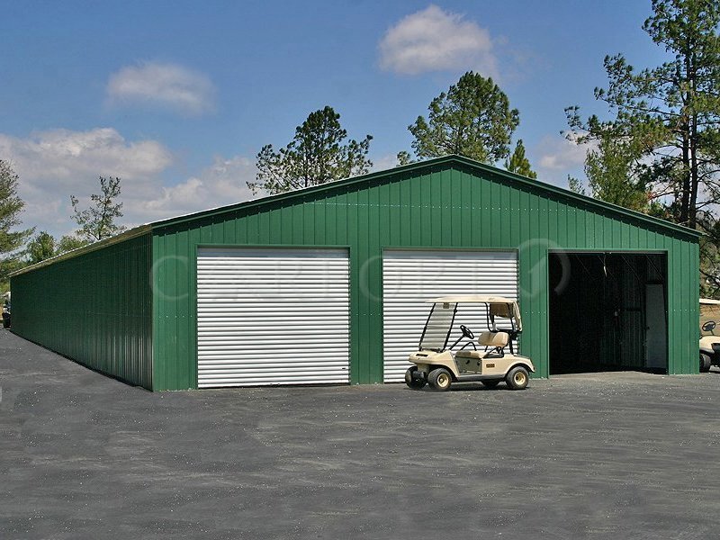 40x60 Vertical Roof Three-Car Garage