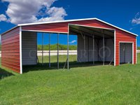 42x21 Continuous Roof Steel Barn