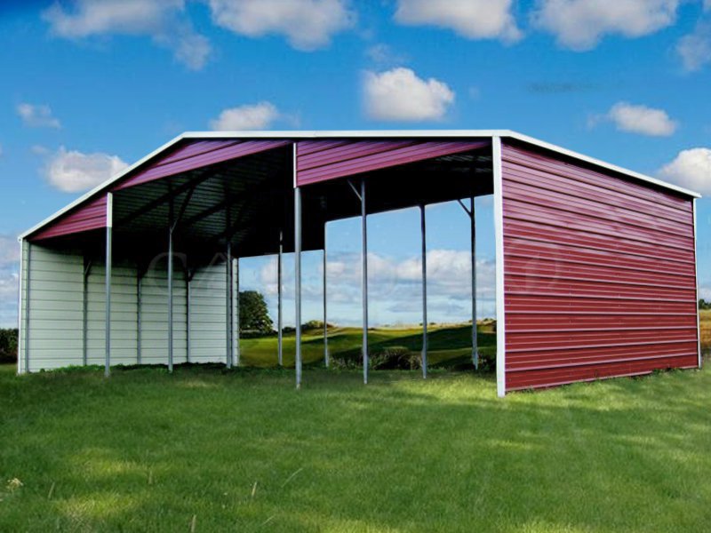 44x21 Metal Seneca Barn (Continuous Roof Line Barn)